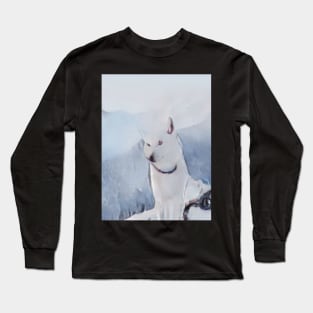 White Wolf Geek Designer Dune Stika Artistic Anime Style Long Sleeve T-Shirt